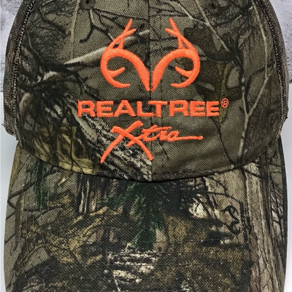 Realtree Xtra Camo Hat Blaze Orange Logo - Men